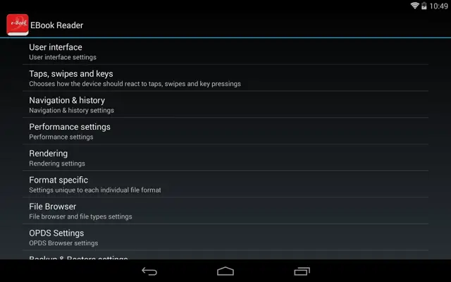 EBook Reader android App screenshot 0