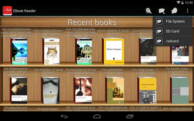 EBook Reader android App screenshot 1