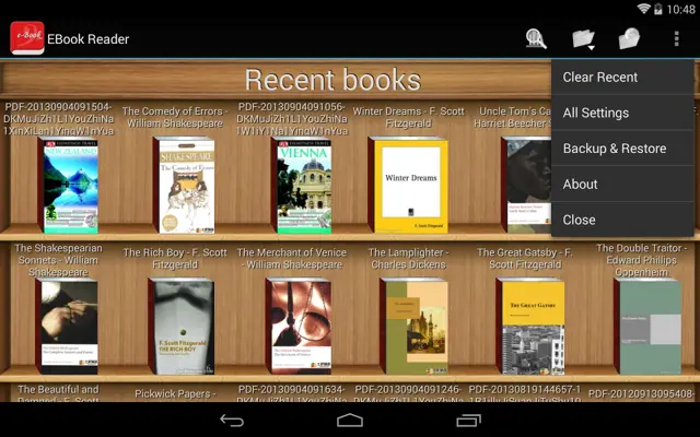 EBook Reader android App screenshot 2