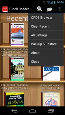 EBook Reader android App screenshot 8